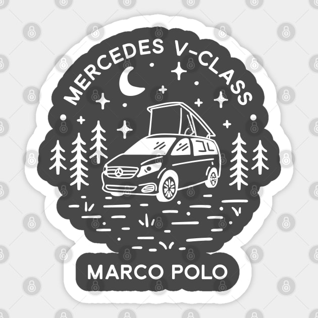Mercedes V Class Sticker by Vectographers